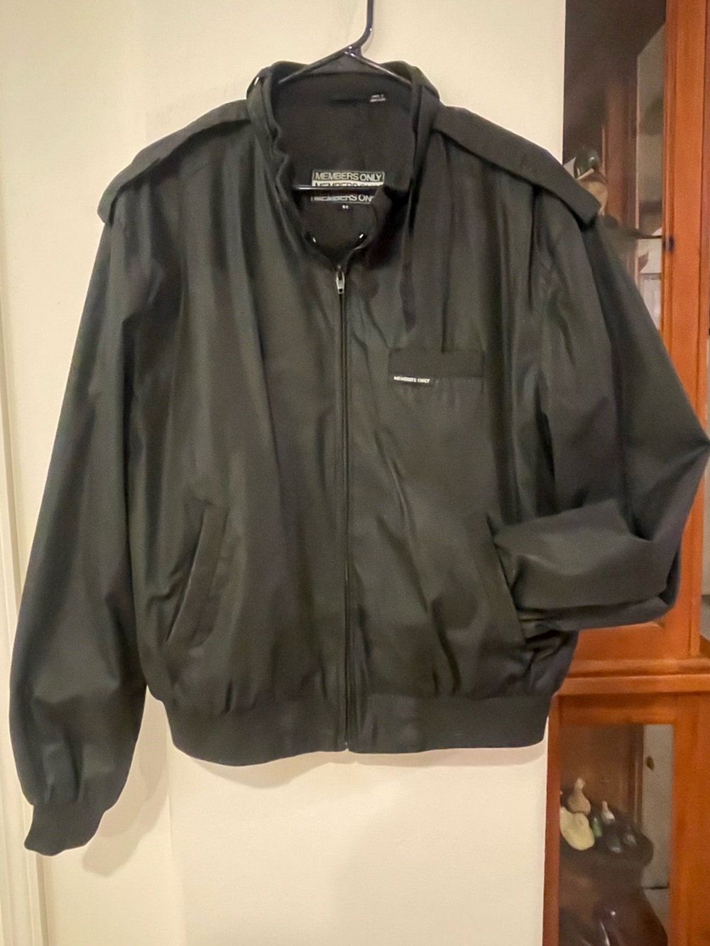 Members Only Black Classic Bomber Jacket